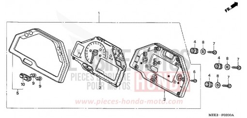 STRUMENTO DI MISURA CBR600RR4 di 2004